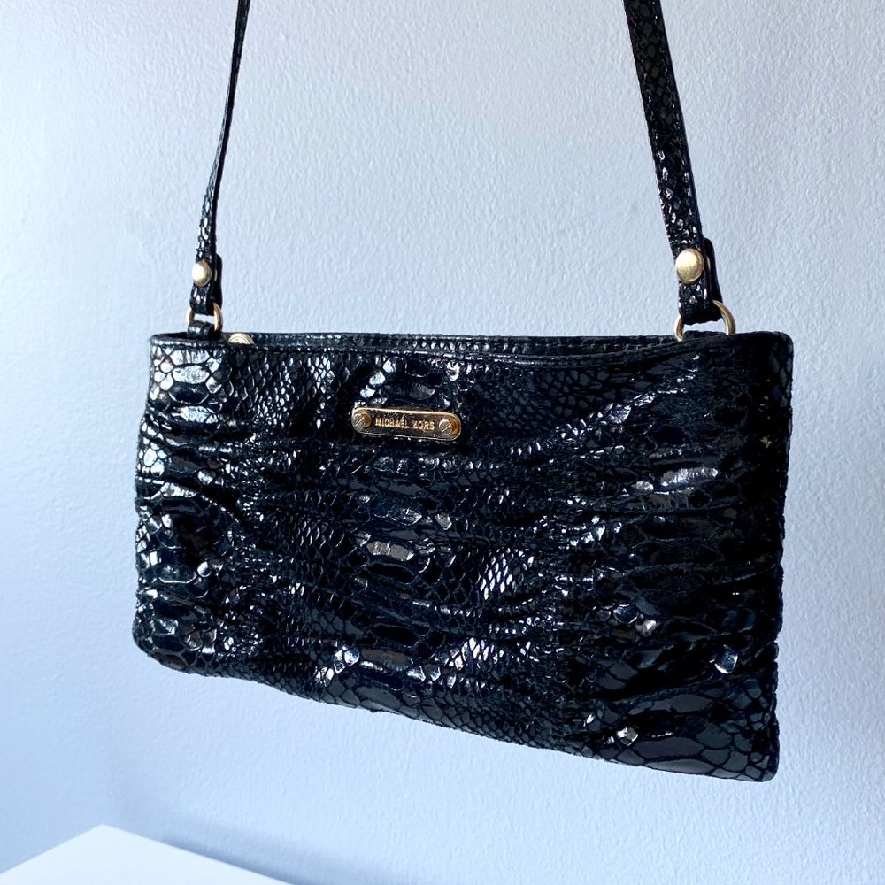 Michael Kors Crossbody Bag Black Croc